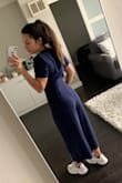Love this! Makes your butt looks great. Love the stretchy material. The tie also makes your waist looks smaller! - Elisa L.