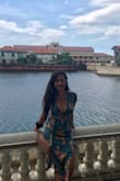 Love this dress! Wore it in a trip to Philippines in one of the heritage site and beach area. Perfect for summer. Good length with sleeves which makes it conservative but the plunging neckline and tie front makes it look sexy. Love the color and print too. - Janice S.