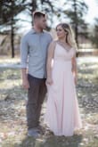 Fits nicely around the bust but super long. Was beautiful for engagement photos! - Alexandria S.