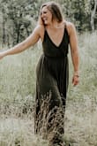 This dress was absolutely perfect for the vibe I wanted for our engagement photos. The length and the flow were great! My only concern with a small chest was sitting and the top poofing, it didn't happen too often, but was very aware it could. - Rachel H.