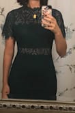 Love everything about this dress. It has some stretch to the lace and it's super flattering. Lace seems better quality that the sort I've had before that got fuzzy after one wear. Haven't worn out to tell how it'll hold up. Love it. - Amy L.
