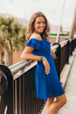 Wore this to sweet sixteen photo shoot. Fit was perfect & very comfortable. Skirt not too short & nice flare. - Rebecca D.