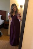 The stress was exactly what I was hoping for! Sexy but still very elegant! Super super comfy! I didn't have time to get altered but I still was able to walk in it fine without doing it! I heard people whispering about me saying "I love her dress!" "I need to get a dress like that!" "Oh that's cute!" I wore it for one of my boyfriend's friend's wedding! I didn't know a lot of people and I was afraid it was going to be too formal and I may look like a bridesmaid... But it was just enough elegance to be a perfect dress for a guest! I love the off the shoulder look! It's no secret I have a bigger bust, but they fit perfectly in the off the shoulder complemented my armpit flap (some laddies know what I'm taking about!) completely hid it! Yay! Would definitely purchase again in more colors! The color was exactly how the picture shown and I love it! This is a must grab! Worth the money! - Kelsie R.