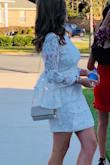 Love this dress - it is the versatile white dress to have in your closet. 
Can wear to hs hoco, party, church, etc - Rebecca