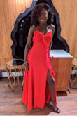 This dress was perfect for a fall wedding! I got so many compliments throughout the night. I would definitely wear this dress again to another event. - Afyia M.