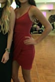 Comfy and very flattering. The rust color is perfect for a fall wedding! - Victoria R.