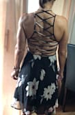 Beautiful day time dress. I do recommend having help putting it on and tying the back. - Cathleen B.