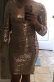 This is a beautiful dress, but the sleeves are a bit bulky (doesn't look like the picture). Otherwise, great dress!! - Esther S.