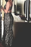 1st time purchasing from this site and will be a repeat offender. Dress fit perfect with no need to alter length.  Was just a bit loose in the bust for my taste as I like things tight, so I took it in 1/2" on each side, however alterations are unnecessary.  Amazing quailty and style without breaking the bank. I received soooo many compliments.  This dress is truely stunning, elegant and ready to wear.  Best part is you can wear it with a regular black bra so you can be comfortable and worry free all night. - Ivelise H.