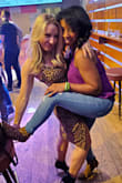 I LOVE the leopard print booties! I always run into people with leopard and we automatically sync! I didn't know her but we are friends!!! - Kiya S.