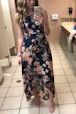 Wore this dress to a wedding, in love with how it fits and looks. The high low was very elegant and consisted of some of my favorite colors to wear. Will be wearing again to sorority semi formal in a few weeks! - Mattie S.