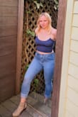 I ordered an XS/S - I absolutely love this top. I also ordered one in black and they are so comfortable. I've worn them as PJ's and also a cute casual top. I didn't wear a bra with mine and obviously my nips showed a little but I didn't care. - Caroline F.