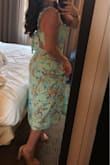I wore this to my brothers graduation and everyone loves the dress. I think the color and patterns are really unique. I do this it could fit better on the torso and be a little tighter but the length and flow of the skirt were lovely. - Katherine N.