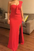This dress is perfect for any event from a wedding to a formal work event, etc. I bought it for a formal wedding and was dreaming about wearing it but the problem in my case is that I'm skinny with a curvy shape type of body. I got a Small and had to return. The dress fitted perfectly above (I'm a 34 B) but was too tight on the hips (this type of dress is definitely made for flat body types) so a Medium would've been too loose on the chest area for me. As for length, I'm 5'4" and with high heels (4") a small fraction of the dress was sweeping the floor. I would totally recommend it for a more skinny type of body or someone willing to pay for alterations. - Ivelisse J.