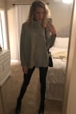 I am IN LOVE with this sweater! I am taller and have long arms, so I ordered a medium and it fits perfectly. It is so soft and perfectly slouchy. I want it in every color! I paired it with the vegan leather leggings from Lulus and I'm obsessed! - Madeline G.