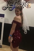 Loved the dress! Such a pretty color and I love how sparkly it is. It's covered in sequins but it is soo comfortable and surprisingly soft! I wore it for my bachelorette party. - Amy S.