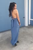I only had a week to get a bridesmaid dress for a very important wedding. This was the color the bride wanted so I ordered it. It fit perfectly. I was so relieved to not need to hem it since I am petite. It's comfortable and beautiful. I got priority shipping, it arrived in three days. - Michelle M.