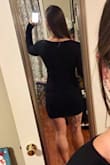 I absolutely love this dress! I originally ordered a Medium but was a little loose in the waist and sleeves. I exchanged for a small and it fits perfectly!  It's super comfortable and the length is spot on! - Nicole R.