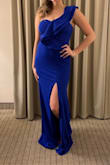 Originally I ordered a medium and it was too big. A small fit just right, the dress is flexible and fits great. I received the most compliments in this dress than any other I've worn to a ball. Also, if you have a bigger chest, it still works, you'll just have a lot of cleavage. - Kelsey H.