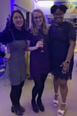 I wore this to a dressy work function and got many compliments! The break in the lining shows a little midriff but it's done so tastefully. I wore the navy blue dress with a pair of Lulus nude shoes and felt amazing! - Aliyah C.