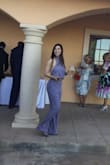 I love the style of this halter jumper and color!  I wore it to a Wedding and it was super comfortable and still fancy. I ordered the lavendar xs and to be honest, it was a bit large on me around the waist/ hip area, as well as the length, however I am only 5 ft. 1. Here are a few attached photos: - Olivia A.