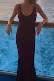 Bought this dress for a cruise last minute along with a similar dress in a different color.  I was so pleased!   It fit like a glove but with enough stretch for comfort.  As an added bonus, it provided enough support that I didn't need a bra and that was totally unexpected. - Amy P.