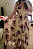 This dress got me so many compliments! It is flattering, cute, and flirty! I danced at a wedding all night in this and it was perfection! - Murren M.