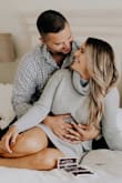 Bought this dress for my baby announcement photos and it was perfect. Very casual and cozy. Not the most flattering (then again it's a sweater dress) but if it was paired with a belt it would be even better. - Stephanie F.