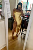 This dress is perfect, the quality is amazing it's very shiny and looks luxurious! Love it! - Kerisha R.
