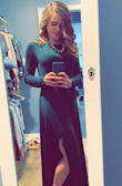 I wore this dress to a wedding and fell in love with it! I normally get a size small but ordered a medium because I don't like my dresses to fit too tight. I was not disappointed. This dress was comfortable, elegant, and classy. I will surely be wearing this again! - Morgan A.