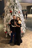 I ordered this dress for a USMC Ball and I absolutely loved it. I got tons of compliments and it fit the event perfectly. I loved that this dress wasn't heavy and I was able to move around and dance with out pulling my dress up or adjusting. I highly recommend this dress for your formal events. - Samantha M.