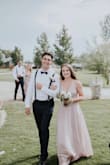Absolutely loved this as a bridesmaids dress. I ordered a small after originally trying a medium. I have a smaller upper body, 32C and the small fit perfectly up top, I did not wear a bra underneath. The medium was too big. The adjustable straps were very helpful. I was worried about my larger hips and bottom in the small but I thought it was actually very flattering. I also had it hemmed a couple of inches to wear it with flat sandals. I would be careful with the lace design up top and the outer tulle on the skirt, those were a couple of fragile spots, otherwise, all the fabric and design was great! - Madison T.