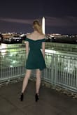 This dress was beautiful and very comfortable. The fabric is thick and it feels well made. My only complaint is that it puckered a little at the top in an "insert big chest here" kinda way. - Emma C.