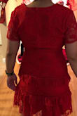 I like the V-neck style and the length of the dress is perfect. It's a little bit tight in my tummy but I want to keep it anyway to keep me in line to lose a little bit weight... - Grace T.