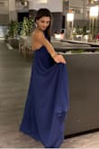 It's a right fit! My husband choose this dress for me. The material is so nice! I am in love with this dress! - Sajani S.