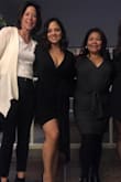 This dress is absolutely beautiful. I decided to go with a medium so that it wasn't too short and it fit so comfortably but still form fitting. The style of the dress is flattering. Nice thick material. Thinking about getting it in red too! - Aracely T.