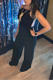 I attended a birthday party gathering and received many compliments on this jumpsuit. Some ladies asked where I got it because they now plan to order it. I felt comfortable while looking sexy and sophisticated. The jumpsuit is long but with heels, it was perfect for me. I'm tall (5'10") so most women will have to get it hemmed but it's worth it! - Sharon V.