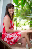 I love this dress. It is so flattering and fits perfect. You can dress it up with heels or make it casual with a jean jacket and flats. It is light material and has a super cute hem line. One of my favorite summer outfits for sure (and my husbands too :). ) - Peter M.