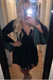 This dress fits so well! Really true to size. If you are short and curvy like me you will love the fit of this dress It's very flattering. It's a little low cut for busty girls, but depending on where you plan on wearing it it works just fine. Very worth the buy! - Kristina