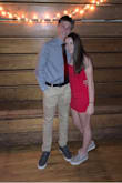 I wore this dress to my homecoming with my boyfriend. The color is beautiful but hard to match as it is very bright. The dress showed the perfect amount of skin. I felt confident and sexy and it was functional; I was able to stay in the mosh pit the whole time. Gorgeous dress and great quality. It was a little tight to zipper up but once it was on very comfortable. I don't recommend drying it as this will cause the inner liner to exceed longer than the dress. But, beautiful and I would wear again. - Kelsey E.