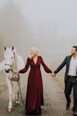 I got this dress for my engagement photos and it was perfect!! I got so many compliments on it! It is flattering and comfortable. Highly recommend! - Alexis S.