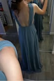 I ordered and XS but it still felt big. Would be super cute if it was fitted. Tapping holds up the shoulders well. Would recommend sizing down. - Shannon L.