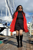 Awesome ! Absolutely stunning look! I wasn't sure about material when I ordered, but I am so glad I did. It is the perfect length and I love the material. - Manjula C.
