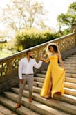 I bought this dress and wore it for my engagement shoot and absolutely LOVED IT. The yellow color popped so nicely in the photos and it was a very comfortable and lovable dress. I also loved that I was able to adjust the straps in the back to fit exactly how I wanted it. Would definitely purchase this again! - Shauna B.