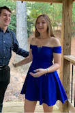 I wore this dress for my senior homecoming and absolutely loved it!! looked just like the photo and it was super comfortable. The little sleeves have a silicon-like lining on the inside of the seam that keeps it from sliding around on your arm which was awesome cause i didn't have to worry about pulling them up throughout the night. this dress survived me dancing all night and can be worn braless since it has what feels like an underwire holding up the V in the middle which keeps it all up. so pretty and one of my faves - Kate B.