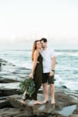 I wore this dress for one of my engagement shoots and it was perfect! I loved the color and the fit, and was obssesseddddd with the back. It came right at my ankles which was a good length since we had a photo shoot on the beach and it wasn't too formal. I received so many compliments on this dress! Loveeeed it. - Olga K.