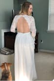 I wasn't happy with the arms of this dress. The arms were so much larger and the fit of the shoulders was really weird. - Brittany J.