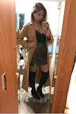 I love the style and color. The color is perfect and just what I was looking for, a darker camel/tan color. The style from the waist up is great and looks really flattering. I'm 120lbs and I usually wear an XS in Lulus dresses and occasionally a S for certain tops and bottoms. 
The reason I took off a star is because it's a bit too oversized and way too long. Unless you're a model that is taller than 5'10" or wearing really tall heels, this coat would probably swallow you. Also, it is very thin for an $84 coat. I'd say it's more of a long light jacket than a coat to really keep you warm. I'm keeping it anyway because I got it on sale on Black Friday and I plan to have it taken up so it's not as long. I bought 4 similar coats from Lulus and this is the only one I'm keeping. It pretty much looks exactly how it's pictured on the model. - Lam T.