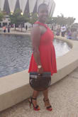 I love the dress fit perfect and material wasn't to heavy.. had to get some to help zip me up other than I love my dress and earrings from Lulus. Will order again! - Wendy D.