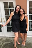 I love this dress! It is perfect for formal events. The material is comfortable and thick enough so you don't have to wear a bra. It is very revealing in the chest area though. - Tori D.